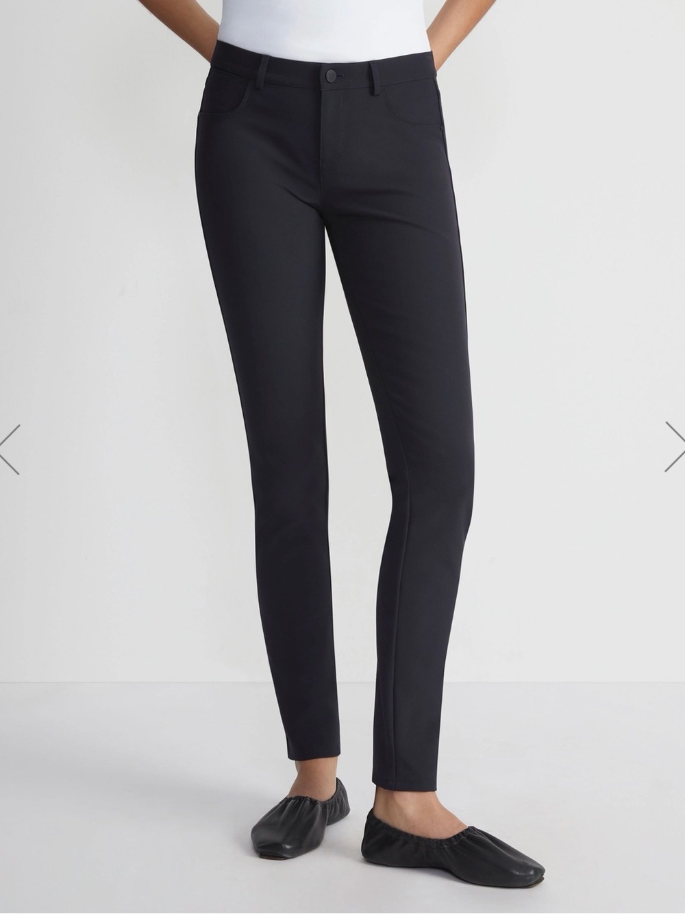 Lafayette 148 New York Mercer Slim Stretch Ankle Pants Ink (Navy) NWT Size 10